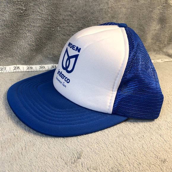 VINTAGE Retro Trucker Hat Snapback Cap Moen Faucets Interco Tournament Team - Picture 4 of 7